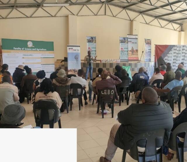 Dr Mathapo during farmers day