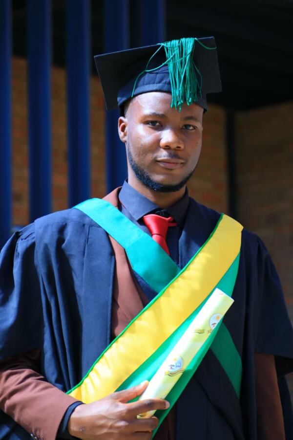 Graduate at a graduation ceremony