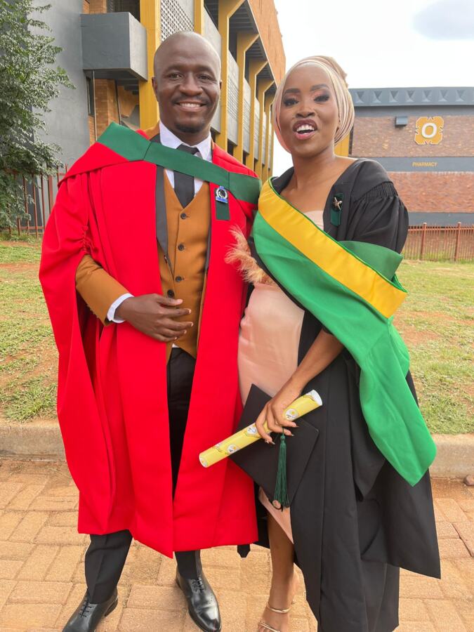 Graduate at a graduation ceremony