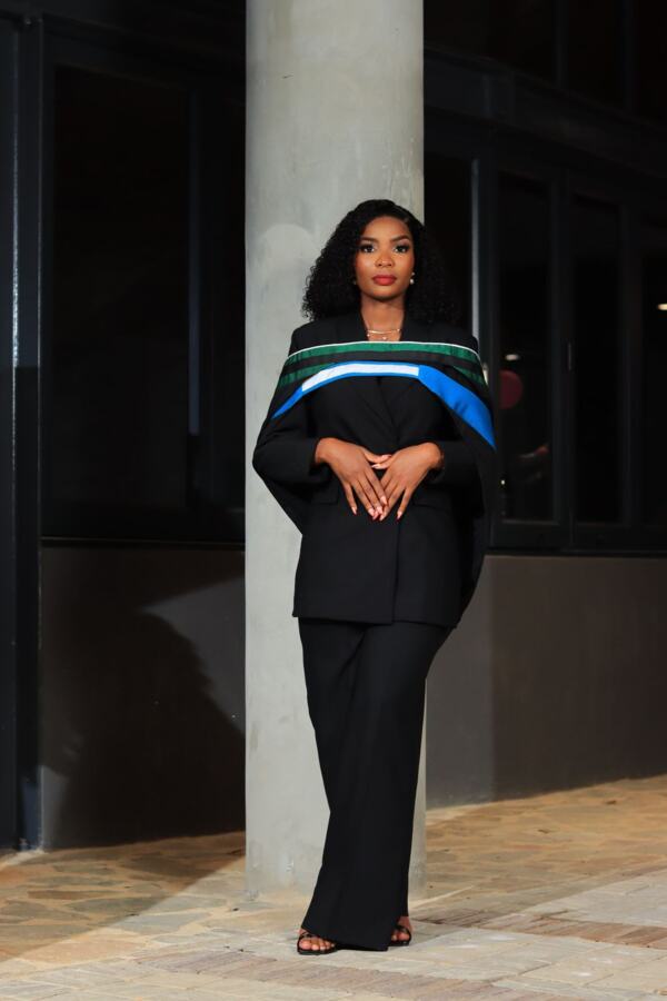 Graduate at a graduation ceremony