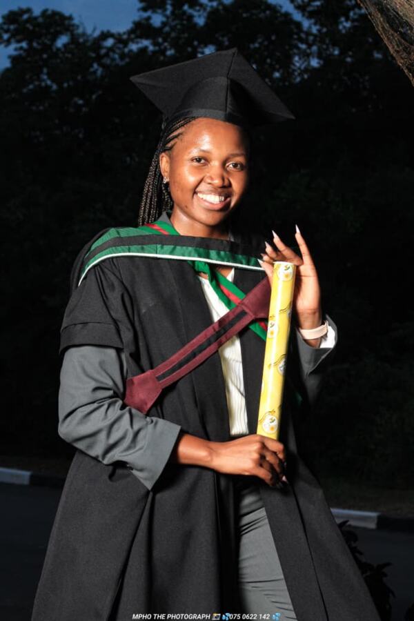 Graduate at a graduation ceremony