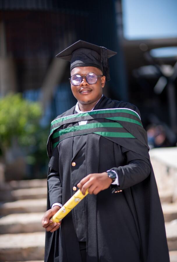 Graduate at a graduation ceremony