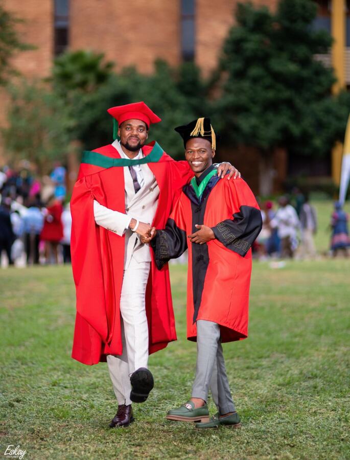 Graduate at a graduation ceremony