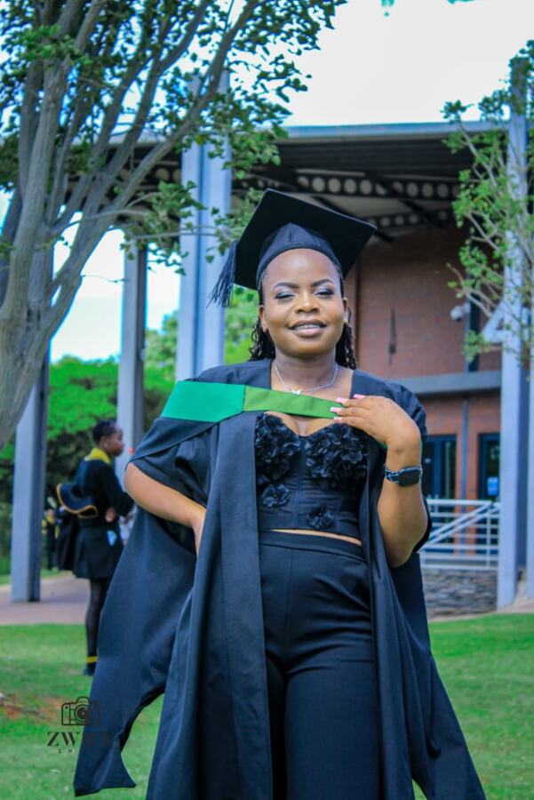 Graduate at a graduation ceremony