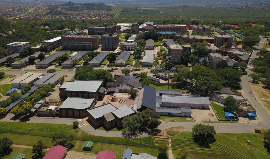 Aerial view of the University of Limpopo campus